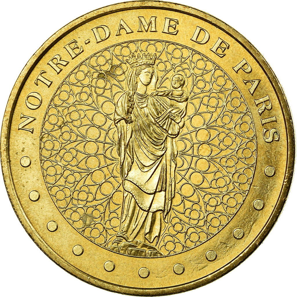 France, Jeton, Jeton Touristique, Paris - Notre Dame - Vierge à l'enfant, Arts