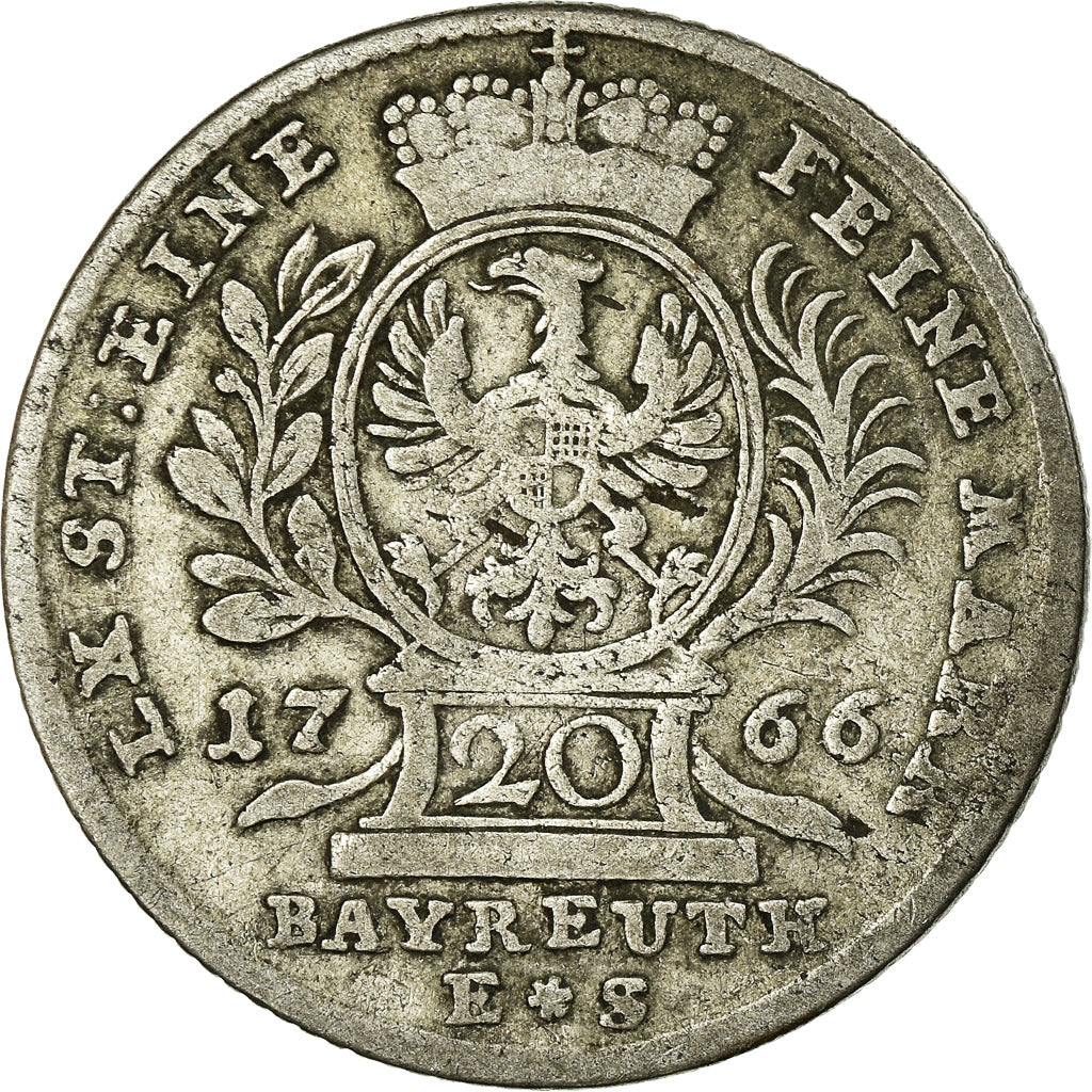 Monnaie, Etats allemands, BAVARIA, Maximilian III, Josef, 20 Kreuzer, 1766
