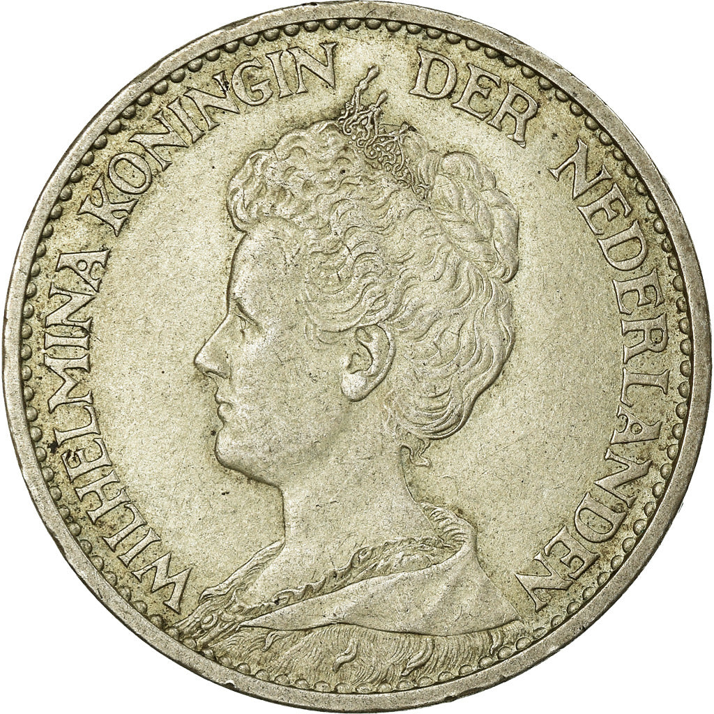 Coin, Netherlands, Wilhelmina I, Gulden, 1914, EF(40-45), Silver, KM:148