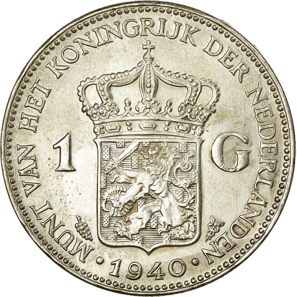 Monnaie, Pays-Bas, Wilhelmina I, Gulden, 1940, SUP, Argent, KM:161.1