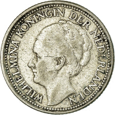 Coin, Netherlands, Wilhelmina I, 25 Cents, 1928, EF(40-45), Silver, KM:164