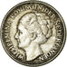 Coin, Netherlands, Wilhelmina I, 25 Cents, 1944, EF(40-45), Silver, KM:164