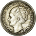 Moneta, Holandia, Wilhelmina I, 25 Cents, 1944, EF(40-45), Srebro, KM:164