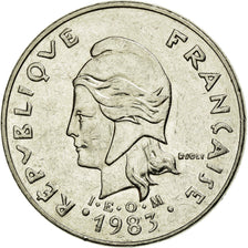 Coin, New Caledonia, 20 Francs, 1983, Paris, AU(50-53), Nickel, KM:12