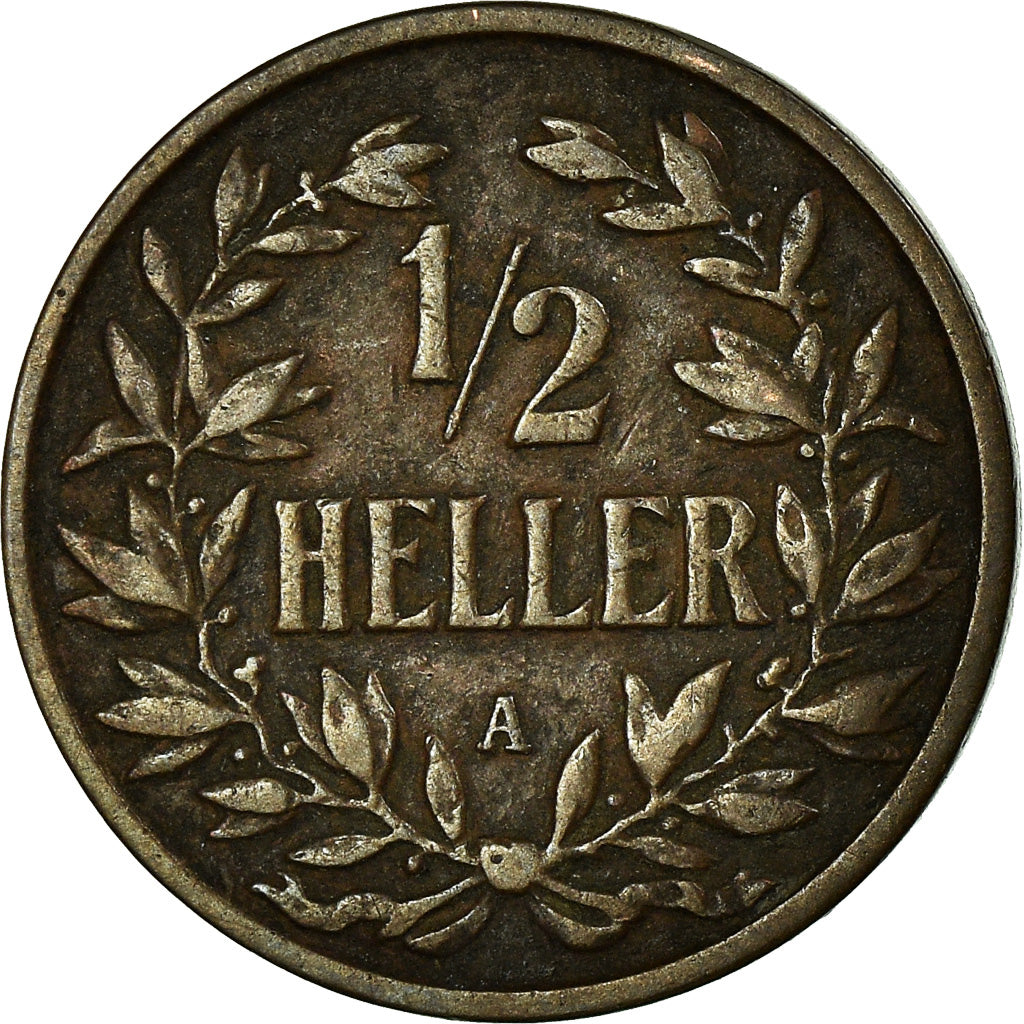 Coin, GERMAN EAST AFRICA, Wihelm II, 1/2 Heller, 1904, EF(40-45), Bronze, KM:6