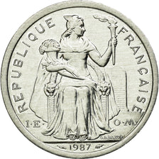 Coin, New Caledonia, 2 Francs, 1987, Paris, MS(60-62), Aluminum, KM:14