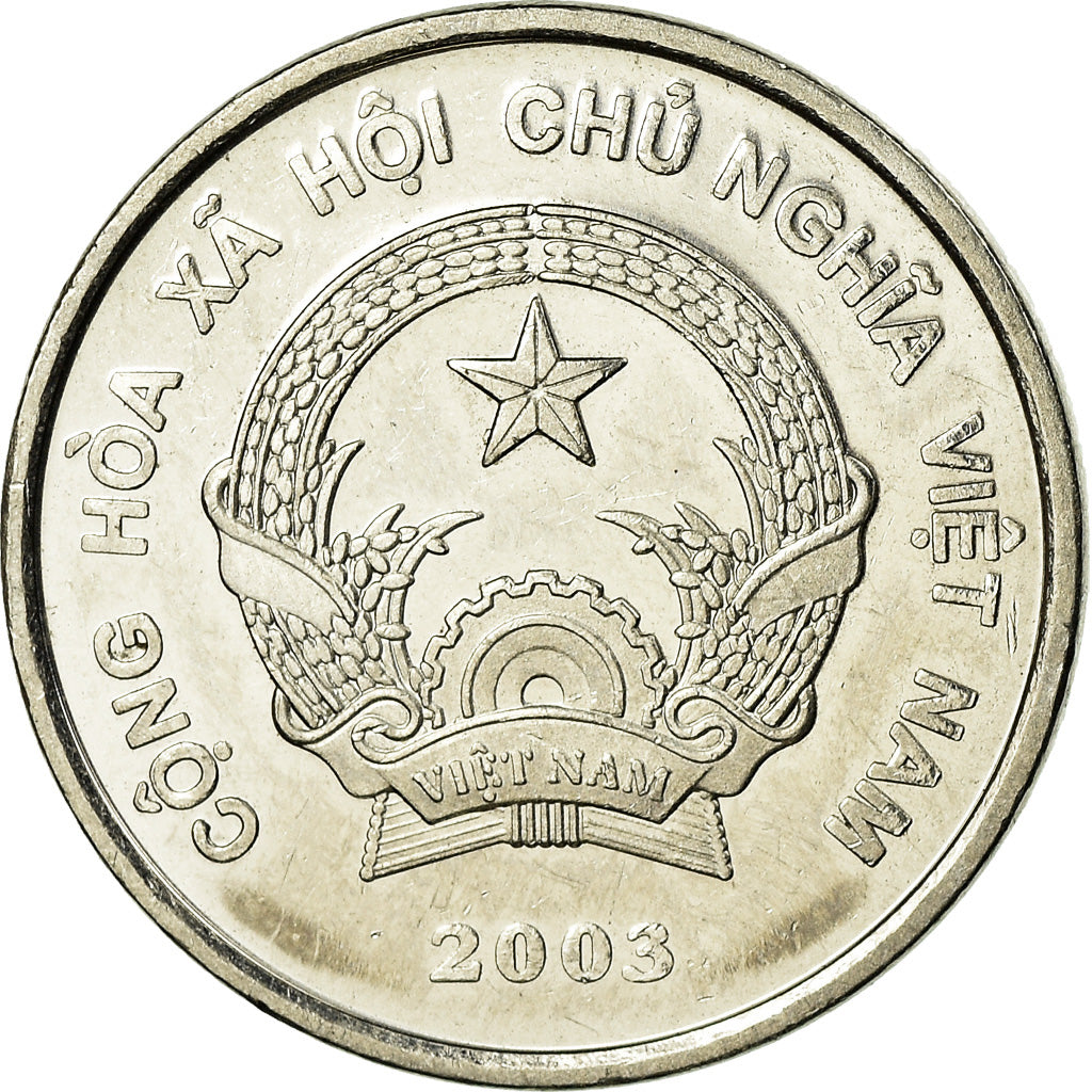 Coin, Vietnam, SOCIALIST REPUBLIC, 200 Dông, 2003, Vantaa, MS(63), Nickel Clad