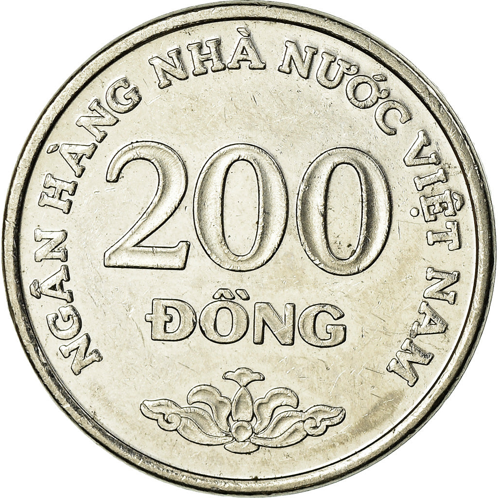 Coin, Vietnam, SOCIALIST REPUBLIC, 200 Dông, 2003, Vantaa, MS(63), Nickel Clad