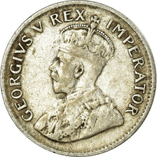 Monnaie, Afrique du Sud, George V, 3 Pence, 1933, TTB, Argent, KM:15.2