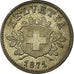 Coin, Switzerland, 10 Rappen, 1871, Bern, EF(40-45), Billon, KM:6