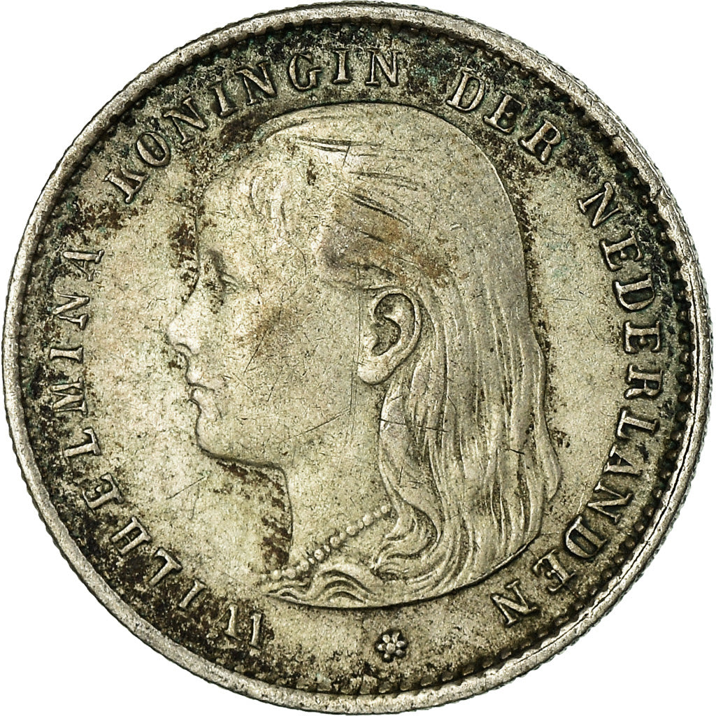 Coin, Netherlands, Wilhelmina I, 10 Cents, 1894, EF(40-45), Silver, KM:116