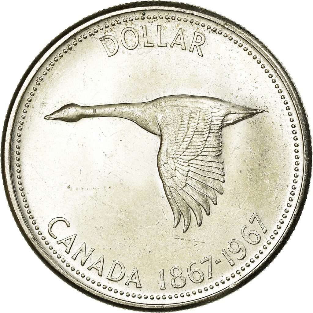 Coin, Canada, Elizabeth II, Dollar, 1967, Royal Canadian Mint, Ottawa