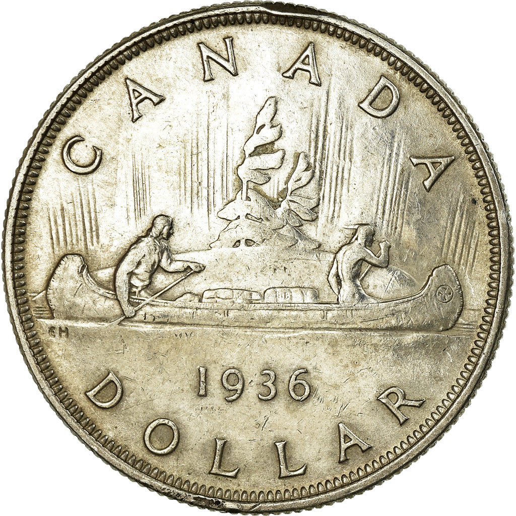Coin, Canada, George V, Dollar, 1936, Royal Canadian Mint, Ottawa, EF(40-45)