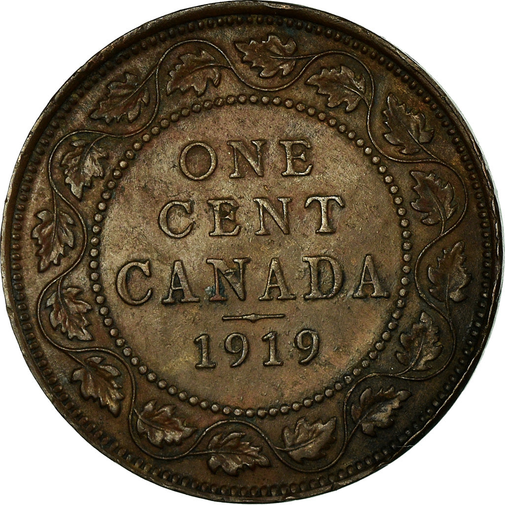 Coin, Canada, George V, Cent, 1919, Royal Canadian Mint, Ottawa, EF(40-45)