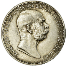 Coin, Austria, Franz Joseph I, Corona, 1908, AU(55-58), Silver, KM:2808