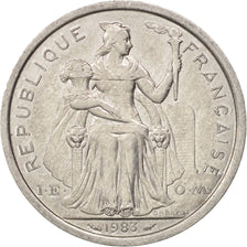 New Caledonia, 2 Francs, 1983, Paris, AU(50-53), Aluminum, KM:14