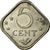Coin, Netherlands Antilles, Juliana, 5 Cents, 1985, EF(40-45), Copper-nickel