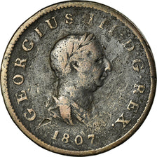 Coin, Great Britain, George III, 1/2 Penny, 1807, VF(20-25), Copper, KM:662