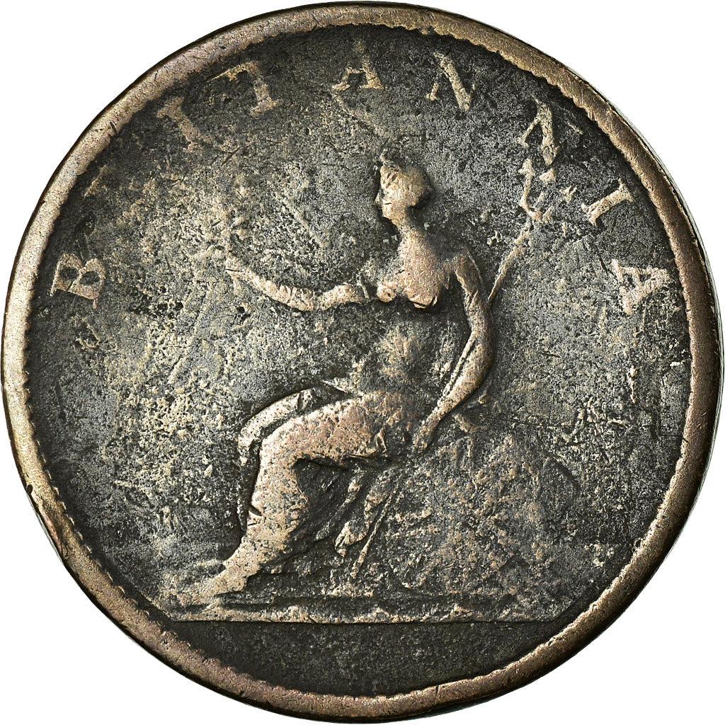 Coin, Great Britain, George III, 1/2 Penny, 1807, VF(20-25), Copper, KM:662