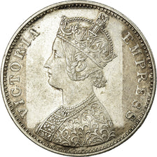 Coin, INDIA-BRITISH, Victoria, Rupee, 1877, EF(40-45), Silver, KM:492