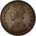 Moneda, INDIA BRITÁNICA, Victoria, 1/12 Anna, 1 Pie, 1876, MBC, Cobre, KM:465