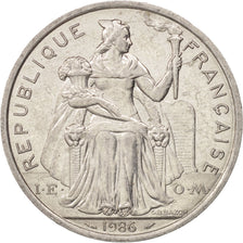 Nouvelle-Calédonie, 5 Francs, 1986, Paris, TTB+, Aluminum, KM:16