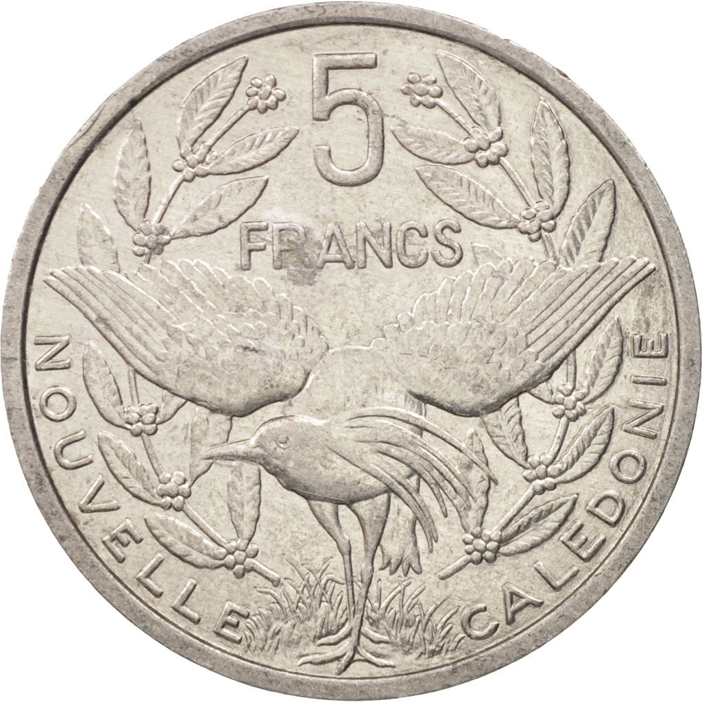Nouvelle-Calédonie, 5 Francs, 1986, Paris, TTB+, Aluminum, KM:16