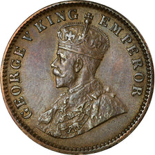 Coin, INDIA-BRITISH, George V, 1/4 Anna, 1913, EF(40-45), Bronze, KM:512