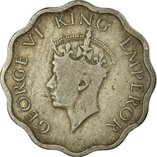 Moneda, INDIA BRITÁNICA, George VI, Anna, 1940, MBC, Cobre - níquel, KM:537
