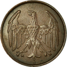 Münze, Deutschland, Weimarer Republik, 4 Reichspfennig, 1932, Karlsruhe, VZ