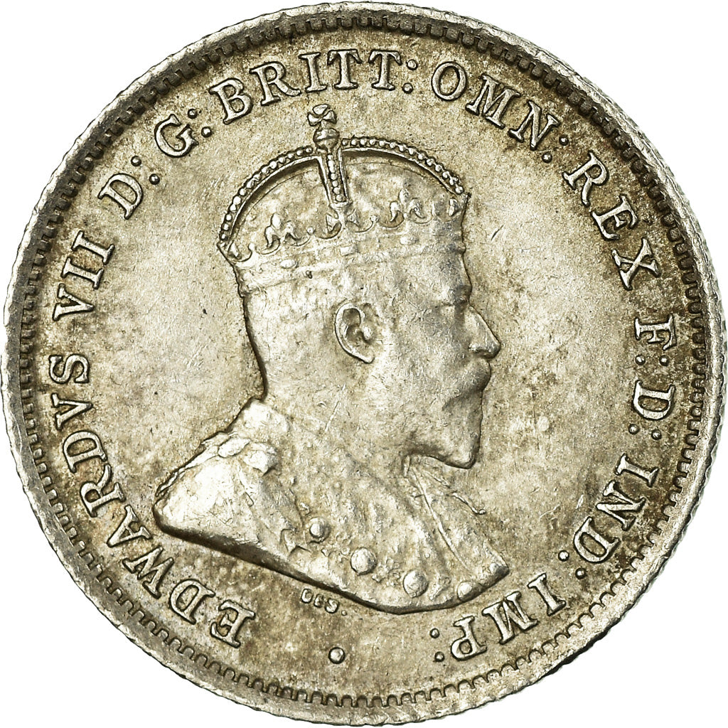 Monnaie, Australie, Edward VII, Sixpence, 1910, Londres, TTB, Argent, KM:19