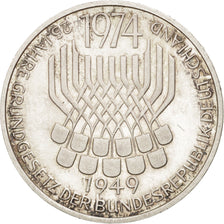 GERMANY - FEDERAL REPUBLIC, 5 Mark, 1974, Stuttgart, Germany, AU(50-53), KM 138