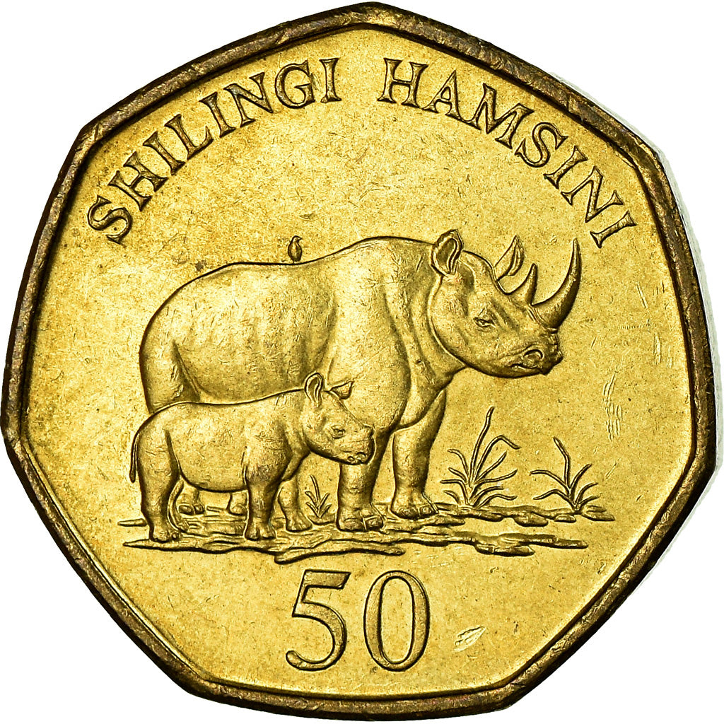 Münze, Tanzania, 50 Shilingi, 1996, SS, Brass plated steel, KM:33