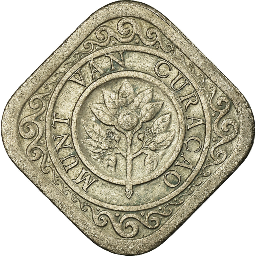Coin, Curacao, 5 Cents, 1948, Denver, EF(40-45), Copper-nickel, KM:47