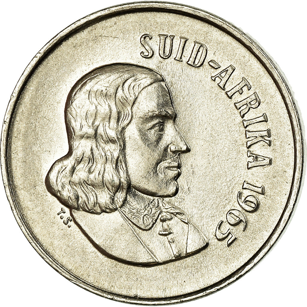 Coin, South Africa, 10 Cents, 1965, AU(55-58), Nickel, KM:68.2