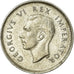Coin, South Africa, George VI, 3 Pence, 1943, AU(55-58), Silver, KM:26
