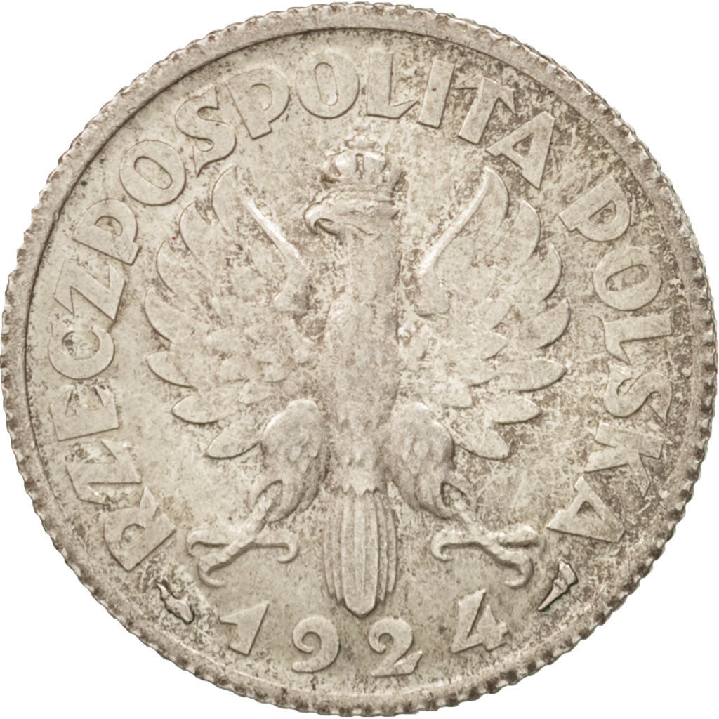 Poland, Zloty, 1924, EF(40-45), Silver, KM:15