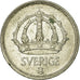Coin, Sweden, Gustaf V, 10 Öre, 1948, VF(30-35), Silver, KM:813
