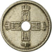 Moneda, Noruega, Haakon VII, 25 Öre, 1940, MBC, Cobre - níquel, KM:384