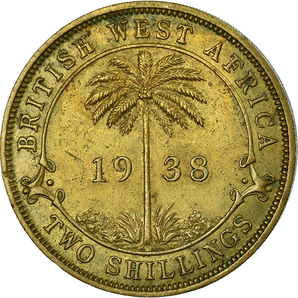 Moneta, AFRICA OCCIDENTALE BRITANNICA, George VI, 2 Shillings, 1938, MB+