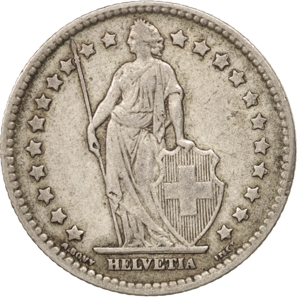 Switzerland, Franc, 1909, Bern, EF(40-45), Silver, KM:24