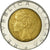 Münze, Italien, 500 Lire, 1990, Rome, S+, Bi-Metallic, KM:111
