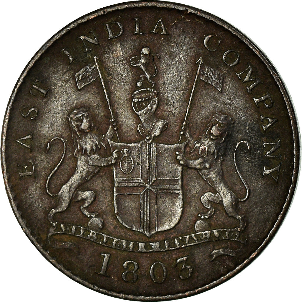 Coin, INDIA-BRITISH, MADRAS PRESIDENCY, 5 Cash, 1 Falus, 1803, Soho Mint