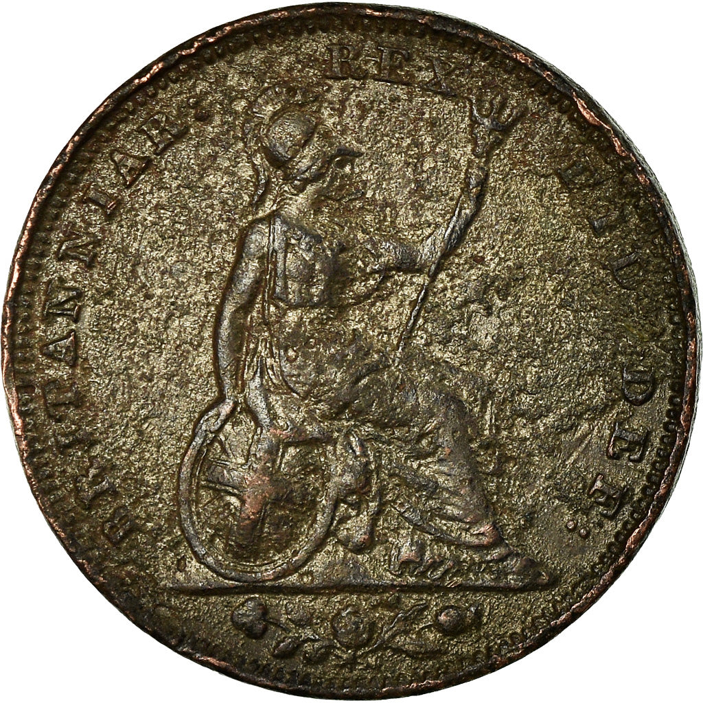 Coin, Great Britain, William IV, Farthing, 1831, VF(20-25), Copper, KM:705