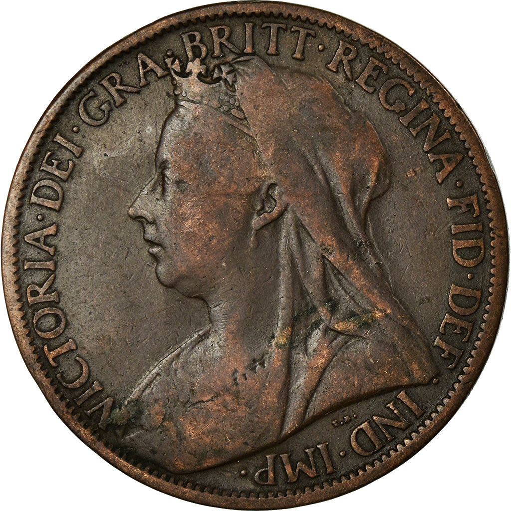 Monnaie, Grande-Bretagne, Victoria, Penny, 1901, TB+, Bronze, KM:790