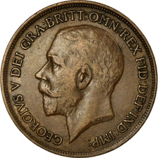 Moneta, Wielka Brytania, George V, Penny, 1913, EF(40-45), Bronze, KM:810