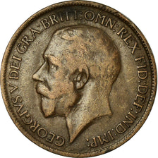 Coin, Great Britain, George V, 1/2 Penny, 1918, VF(30-35), Bronze, KM:809