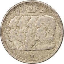 Belgique, 100 Francs, 100 Frank, 1951, TTB, Argent, KM:139.1