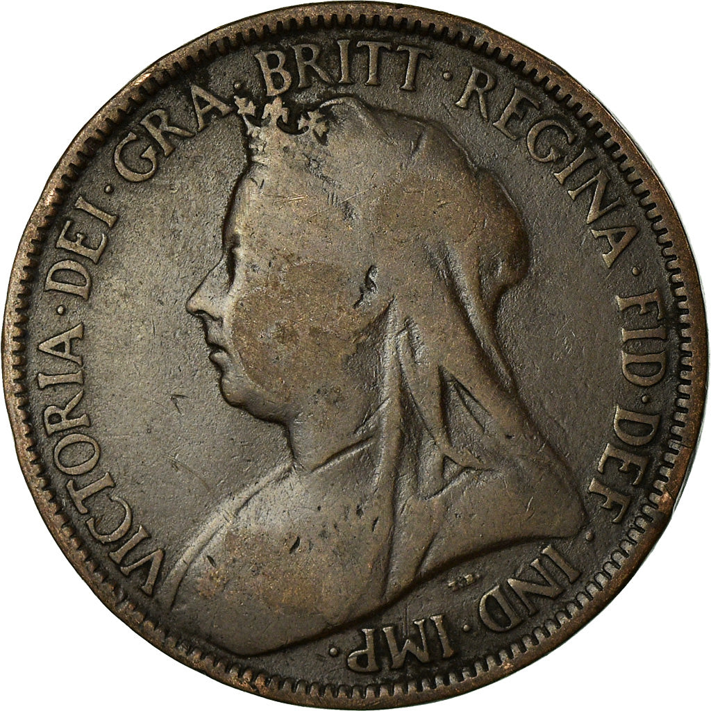 Coin, Great Britain, Victoria, 1/2 Penny, 1897, VF(20-25), Bronze, KM:789