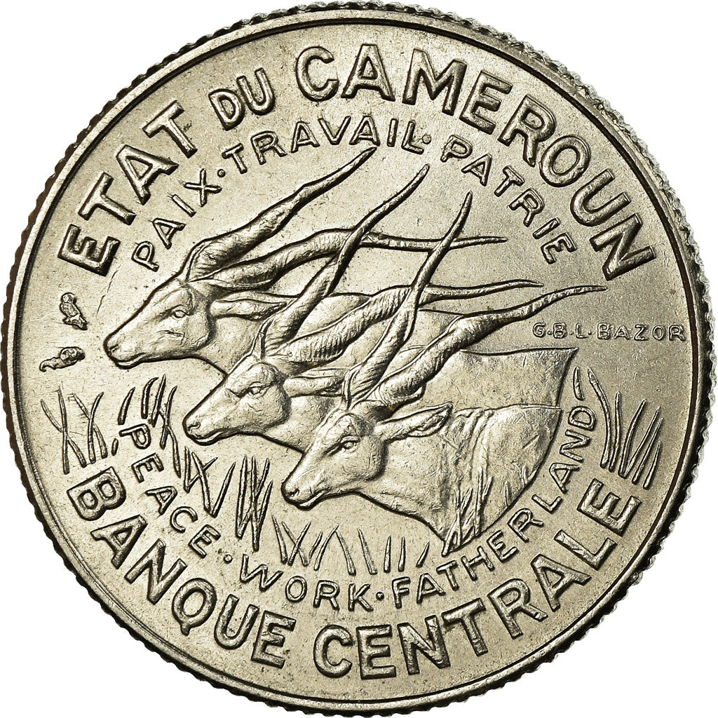 Coin, Cameroon, 100 Francs, 1966, Paris, AU(55-58), Nickel, KM:14